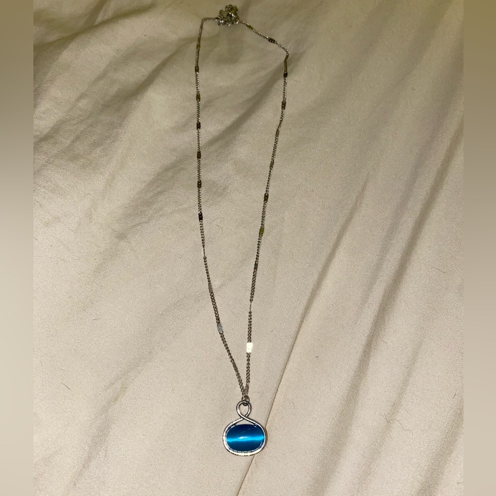 Silver & Blue Necklace
